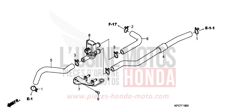 LUFTEINSPRITZSTEUERUNG von Varadero 125 PEARL CONCOURS BLACK (NHA65) von 2009
